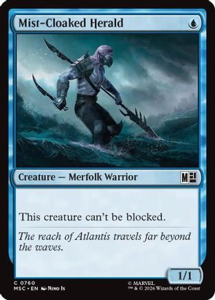 Mist-Cloaked Herald (MSC-760) - Commander: Marvel Super Heroes Foil、Wizards of the Coast、kayou