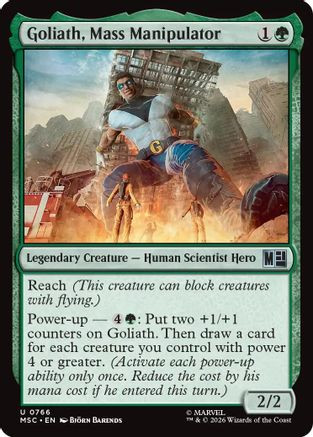 Goliath, Mass Manipulator (MSC-766) - Commander: Marvel Super Heroes Foil、Wizards of the Coast、kayou