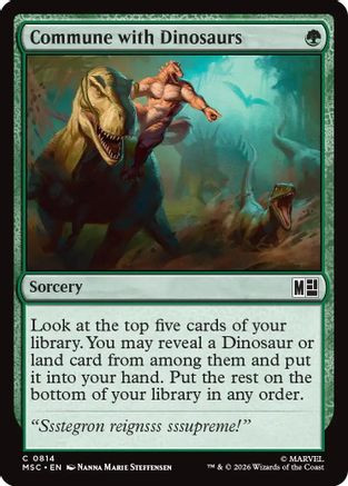 Commune with Dinosaurs (MSC-814) - Commander: Marvel Super Heroes、Wizards of the Coast、kayou