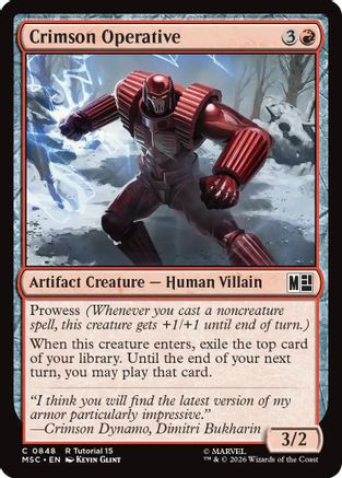 Crimson Operative (MSC-848) - Commander: Marvel Super Heroes、Wizards of the Coast、kayou