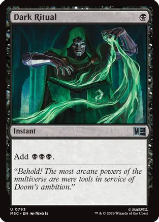Dark Ritual (MSC-793) - Commander: Marvel Super Heroes Foil、Wizards of the Coast、kayou
