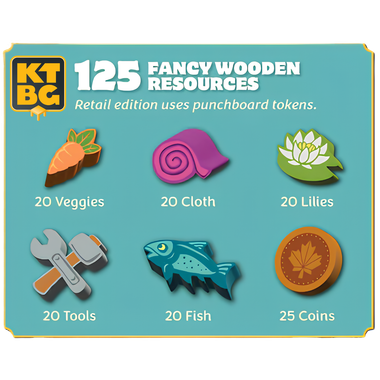 River Market: Wooden Bits (Add to cart to see price) (PREORDER)、Kids Table Board Gaming、kayou