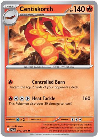 Centiskorch 10 - ME05 Pitch Black Reverse Holofoil、The Pokémon Company、kayou