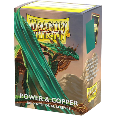 Dragon Shield: Power & Copper - Matte Dual Sleeves (100ct) - Game