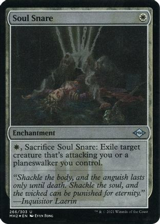 Soul Snare (Foil Etched) (MH2-266) - Modern Horizons 2 Foil、Wizards of the Coast、kayou