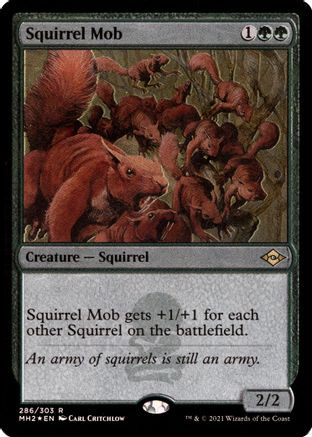 Squirrel Mob (Foil Etched) (MH2-286) - Modern Horizons 2 Foil、Wizards of the Coast、kayou