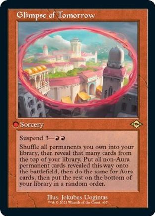 Glimpse of Tomorrow (Retro Frame) (Foil Etched) (MH2-407) - Modern Horizons 2 Foil、Wizards of the Coast、kayou
