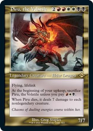 Piru, the Volatile (Retro Frame) (Foil Etched) (MH2-422) - Modern Horizons 2 Foil、Wizards of the Coast、kayou