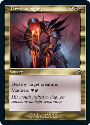Terminal Agony (Retro Frame) (Foil Etched) (MH2-424) - Modern Horizons 2 Foil、Wizards of the Coast、kayou