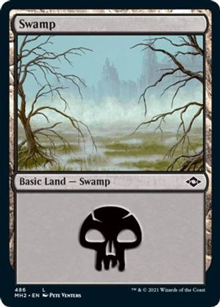 Swamp (486) (Foil Etched) (MH2-486) - Modern Horizons 2 Foil、Wizards of the Coast、kayou