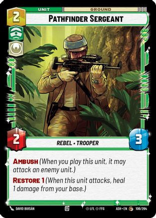 Pathfinder Sergeant (106/264) - Ashes of the Empire、Fantasy Flight Games、kayou