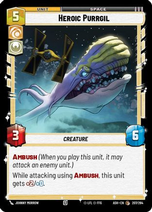 Heroic Purrgil (207/264) - Ashes of the Empire、Fantasy Flight Games、kayou