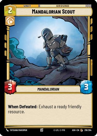 Mandalorian Scout (216/264) - Ashes of the Empire、Fantasy Flight Games、kayou