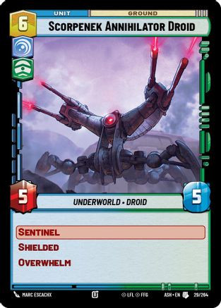 Scorpenek Annihilator Droid (29/264) - Ashes of the Empire、Fantasy Flight Games、kayou
