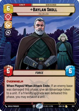Baylan Skoll - Fallen Jedi (Hyperspace) (303) - Ashes of the Empire、Fantasy Flight Games、kayou