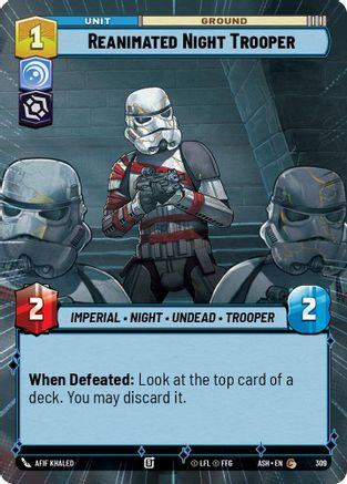 Reanimated Night Trooper (Hyperspace) (309) - Ashes of the Empire、Fantasy Flight Games、kayou