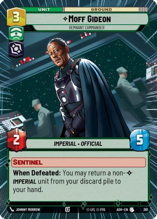 Moff Gideon - Remnant Commander (Hyperspace) (361) - Ashes of the Empire、Fantasy Flight Games、kayou