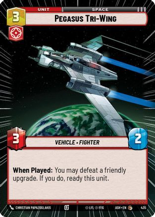 Pegasus Tri-Wing (Hyperspace) (435) - Ashes of the Empire、Fantasy Flight Games、kayou