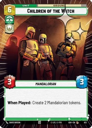 Children of the Watch (Hyperspace Foil) (613) - Ashes of the Empire Foil、Fantasy Flight Games、kayou