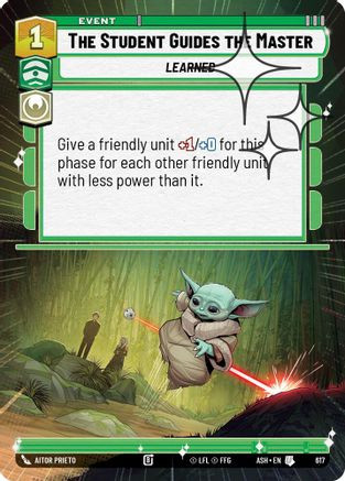The Student Guides the Master (Hyperspace Foil) (617) - Ashes of the Empire Foil、Fantasy Flight Games、kayou
