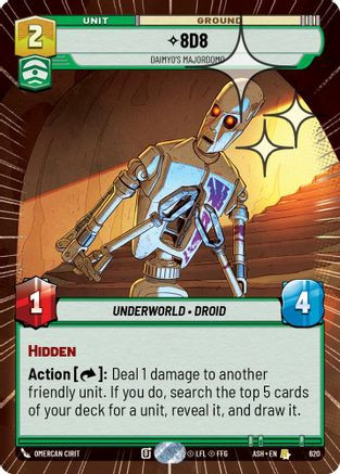 8D8 - Daimyo's Majordomo (Hyperspace Foil) (620) - Ashes of the Empire Foil、Fantasy Flight Games、kayou