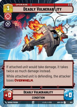 Deadly Vulnerability (Hyperspace Foil) (652) - Ashes of the Empire Foil、Fantasy Flight Games、kayou