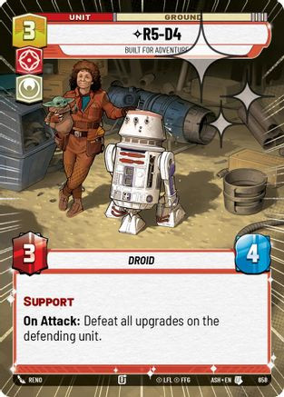 R5-D4 - Built for Adventure (Hyperspace Foil) (658) - Ashes of the Empire Foil、Fantasy Flight Games、kayou