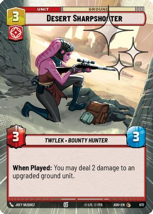 Desert Sharpshooter (Hyperspace Foil) (672) - Ashes of the Empire Foil、Fantasy Flight Games、kayou