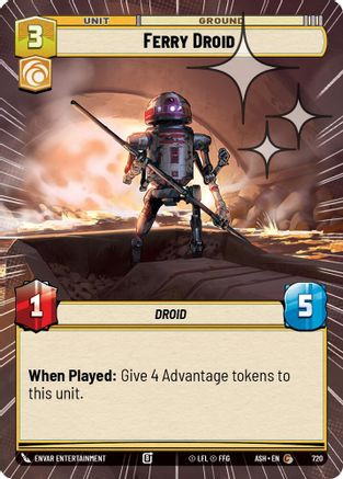 Ferry Droid (Hyperspace Foil) (720) - Ashes of the Empire Foil、Fantasy Flight Games、kayou