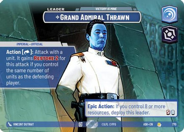 Grand Admiral Thrawn - Victory is Mine (Showcase) (770) - Ashes of the Empire Foil、Fantasy Flight Games、kayou