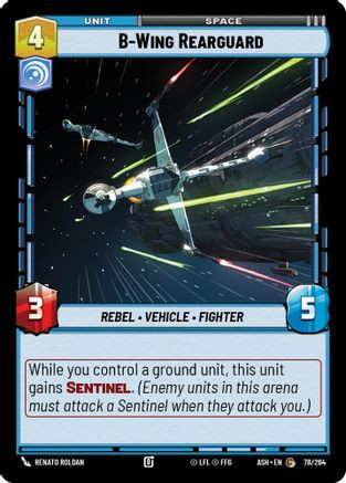 B-Wing Rearguard (78/264) - Ashes of the Empire、Fantasy Flight Games、kayou