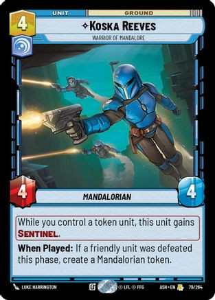 Koska Reeves - Warrior of Mandalore (79/264) - Ashes of the Empire、Fantasy Flight Games、kayou