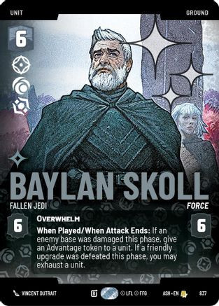Baylan Skoll - Fallen Jedi (Prestige Foil) (837) - Ashes of the Empire Foil、Fantasy Flight Games、kayou