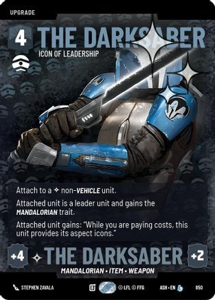 The Darksaber - Icon of Leadership (Prestige Foil) (850) - Ashes of the Empire Foil、GameNerdz、kayou