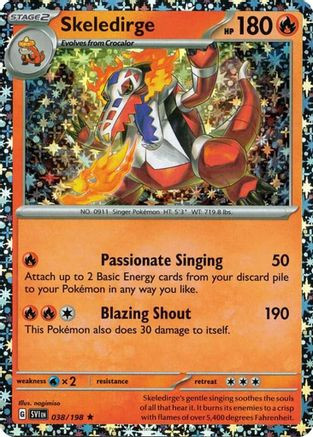 Skeledirge - 038/198 (Sparkle Holo) 38 - Miscellaneous Cards Products Holofoil、The Pokémon Company、kayou