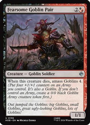 Fearsome Goblin Pair (HOB-156) - The Hobbit Foil、Wizards of the Coast、kayou