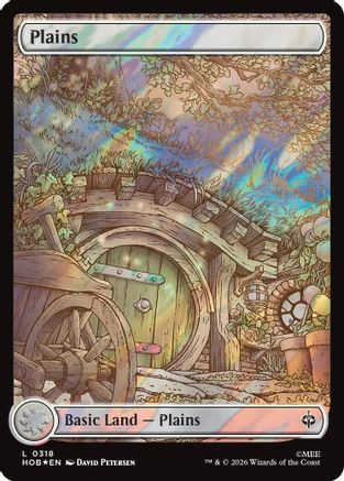 Plains (0318) (Surge Foil) (HOB-318) - The Hobbit Foil、Wizards of the Coast、kayou