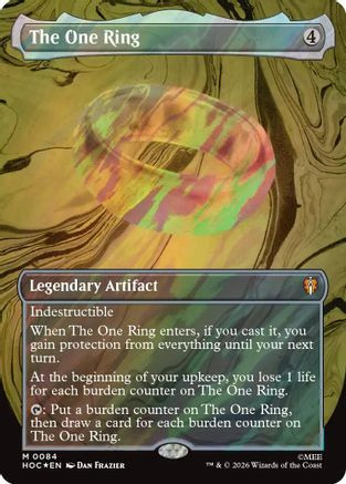The One Ring (Borderless) (Surge Foil) (HOC-084) - The Hobbit Foil、Wizards of the Coast、kayou