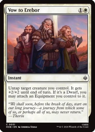Vow to Erebor (HOB-031) - The Hobbit、Wizards of the Coast、kayou
