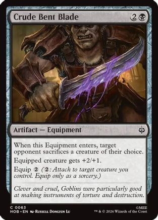 Crude Bent Blade (HOB-063) - The Hobbit Foil、Wizards of the Coast、kayou