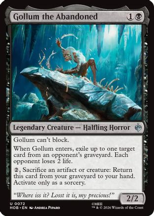 Gollum the Abandoned (HOB-072) - The Hobbit、Wizards of the Coast、kayou