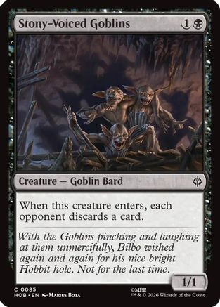 Stony-Voiced Goblins (HOB-085) - The Hobbit、Wizards of the Coast、kayou