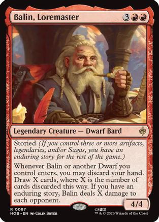 Balin, Loremaster (HOB-087) - The Hobbit、Wizards of the Coast、kayou