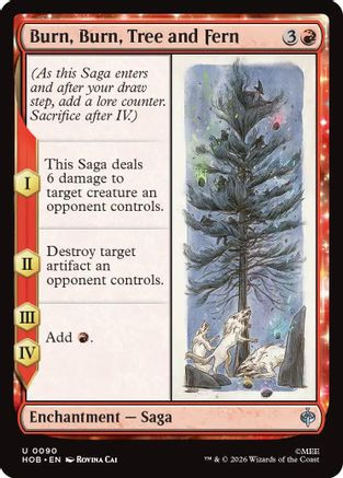 Burn, Burn, Tree and Fern (HOB-090) - The Hobbit、Wizards of the Coast、kayou