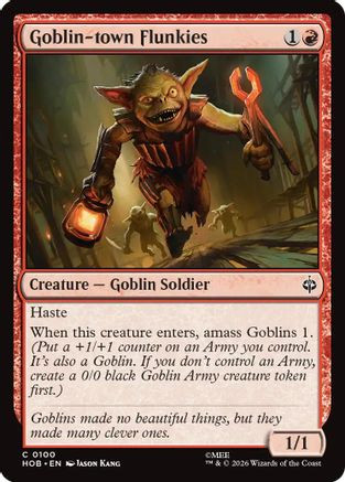 Goblin-town Flunkies (HOB-100) - The Hobbit Foil、Wizards of the Coast、kayou