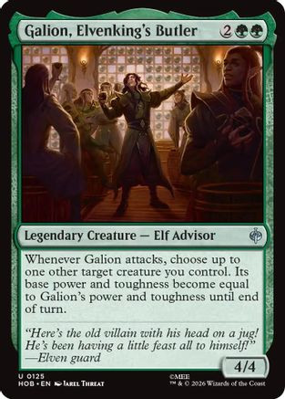 Galion, Elvenking's Butler (HOB-125) - The Hobbit Foil、Wizards of the Coast、kayou