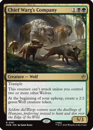 Chief Warg's Company (HOB-151) - The Hobbit Foil、Wizards of the Coast、kayou