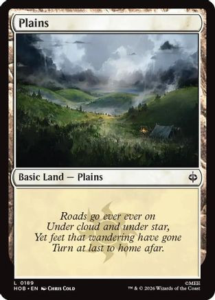 Plains (0189) (HOB-189) - The Hobbit、Wizards of the Coast、kayou