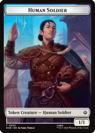 Human Soldier // Goblin Army (0004) Double-Sided Token (HOB-2 // 4) - The Hobbit Foil、Wizards of the Coast、kayou