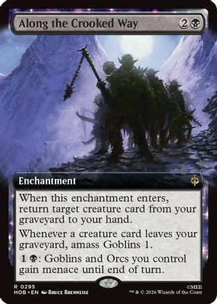 Along the Crooked Way (Extended Art) (HOB-295) - The Hobbit Foil、Wizards of the Coast、kayou